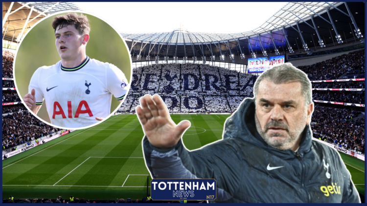 Ange Postecoglou and Will Lankshear at Tottenham