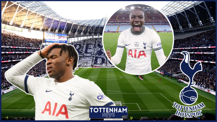 Rio Kyerematen and Destiny Udogie at Tottenham