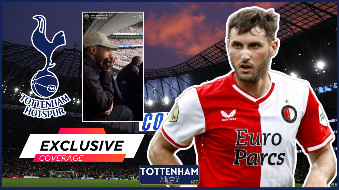 Santiago Gimenez Tottenham Exclusive