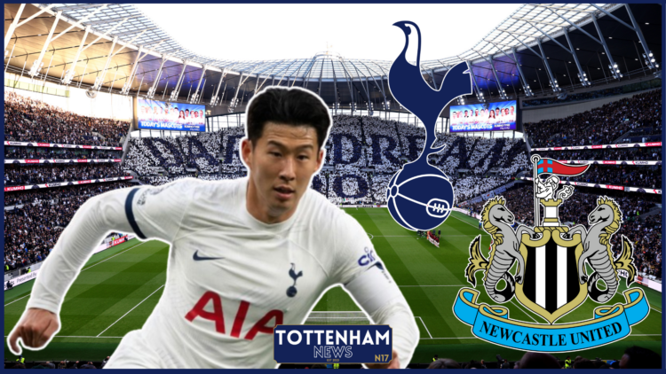 Son Heung-Min in Tottenham v Newcastle United