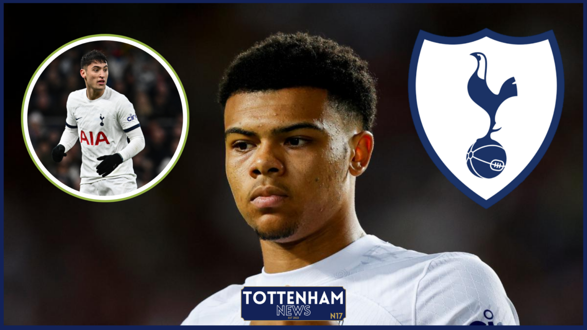 Dane Scarlett, Alejo Veliz, Tottenham crest