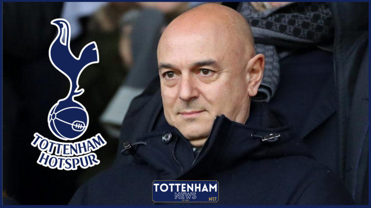Daniel Levy and Tottenham badge