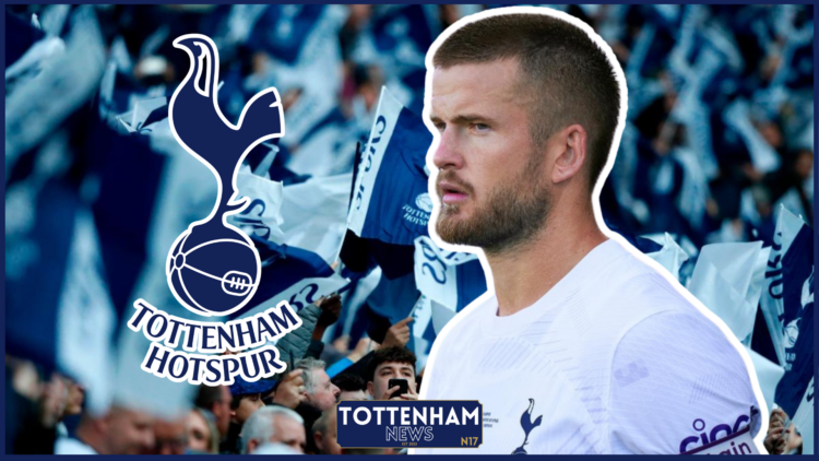 Eric Dier and Tottenham badge.