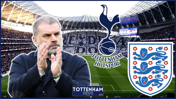 Ange Postecoglou, Callum Olusesi, Tottenham badge, England badge