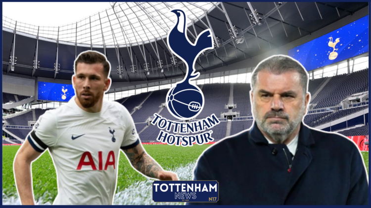 Pierre-Emile Hojbjerg, Ange Postecoglou, Tottenham badge