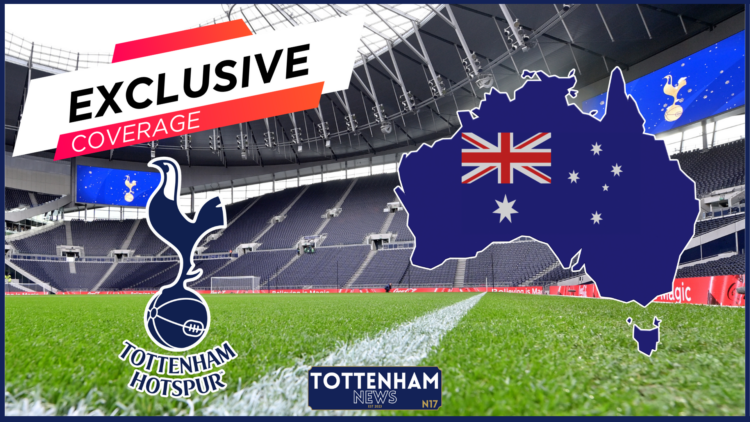 Tottenham badge, Australia post-season tour