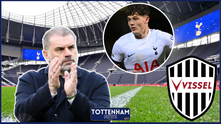 Ange Postecoglou, Will Lankshear, Tottenham, Vissel Kobe badge