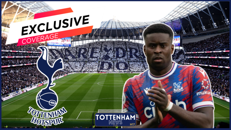 Marc Guehi, Tottenham badge, exclusive
