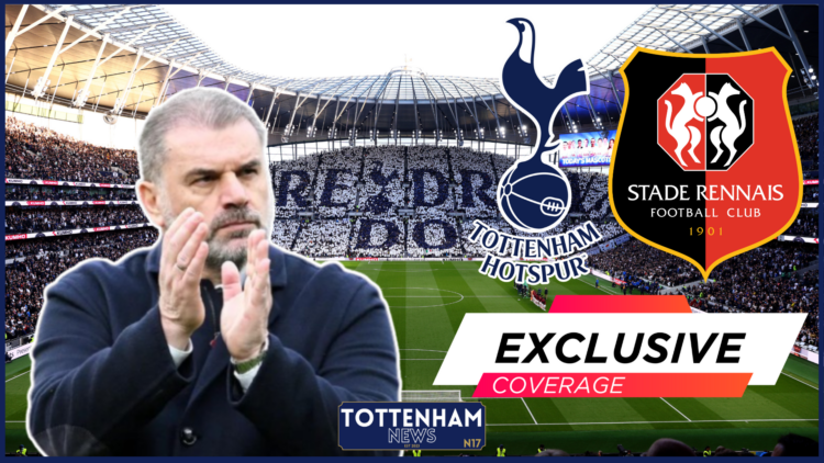 Tottenham badge, Rennes badge, Desire Doue