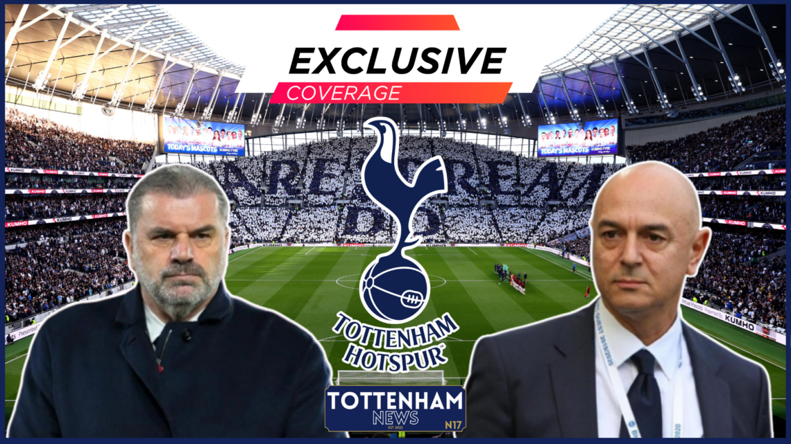 Ange Postecoglou, Daniel Levy, Tottenham badge