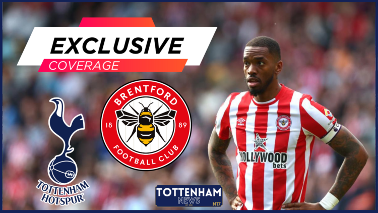 Ivan Toney, Tottenham badge, Brentford badge