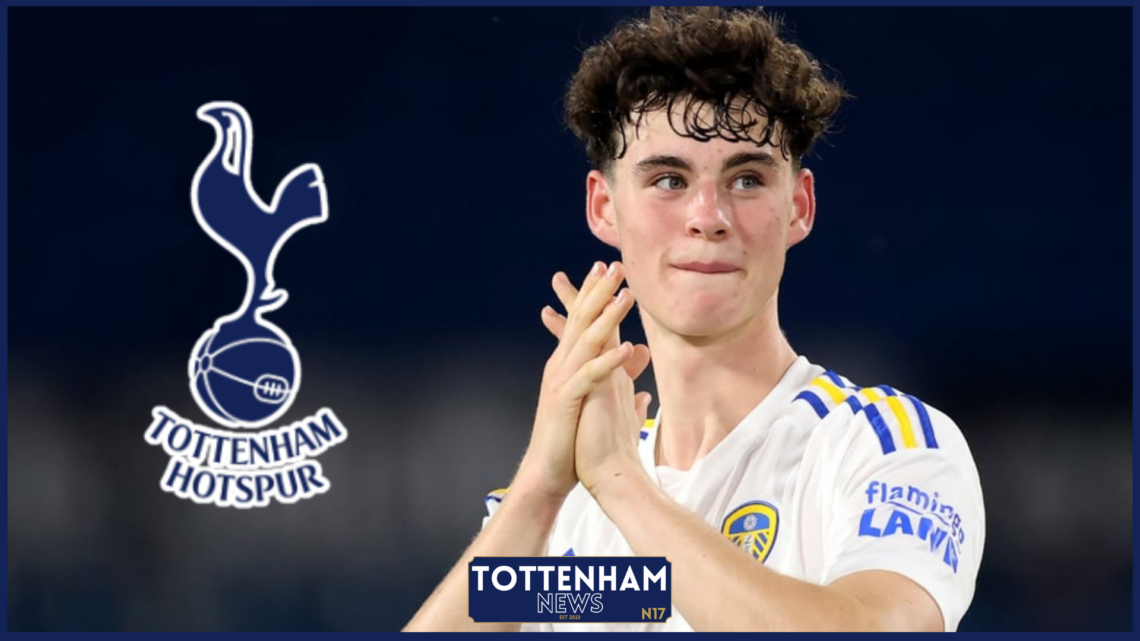 Tottenham badge Archie Gray Leeds kit