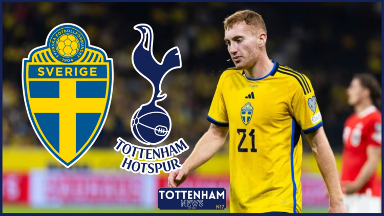Dejan Kulusevski Tottenham Sweden badges