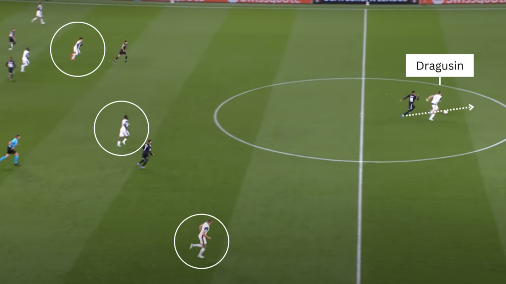 Tottenham defender Radu Dragusin v Qarabag