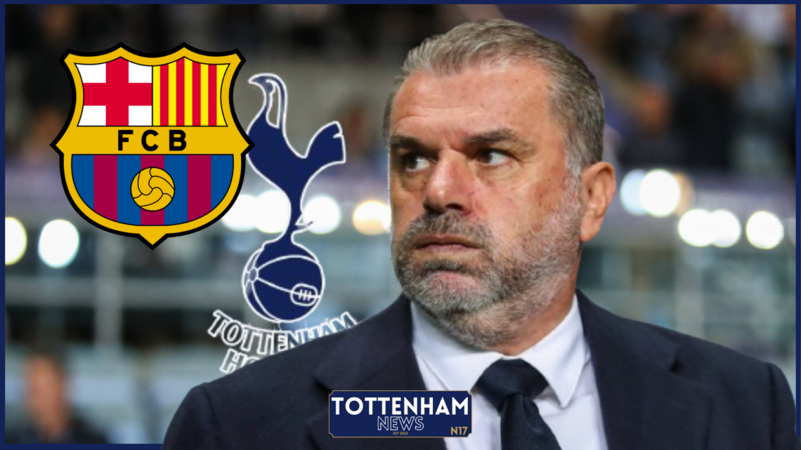 Ange Postecoglou, Barcelona badge, Tottenham badge
