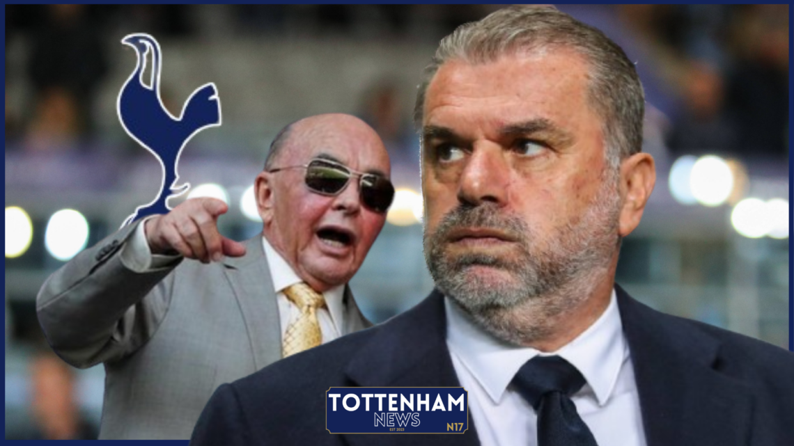 Ange Postecoglou, Joe Lewis, Tottenham badge