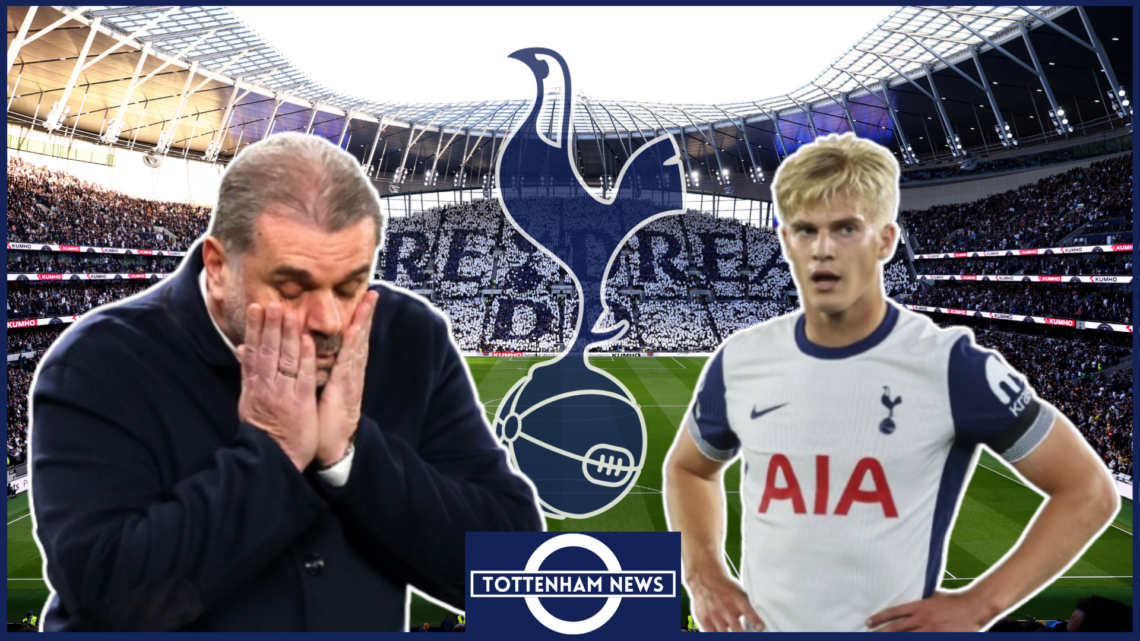 Lucas Bergvall, Ange Postecoglou, Tottenham badge