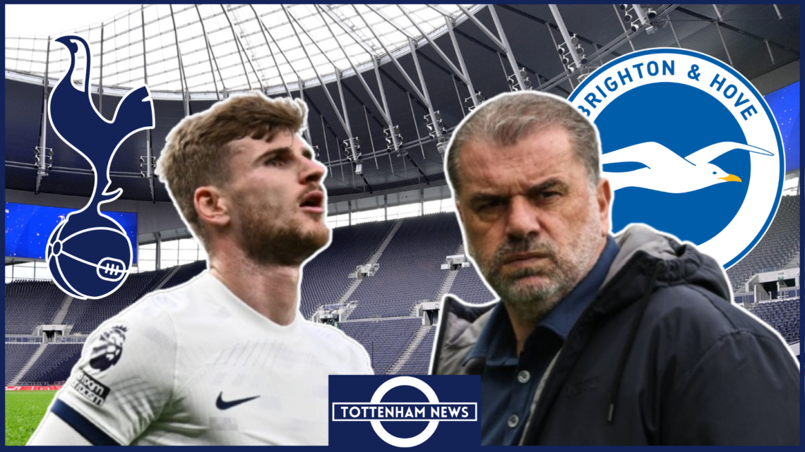 Timo Werner, Ange Postecoglou, Tottenham badge, Brighton badge
