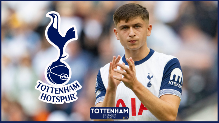 Tottenham badge, Mikey Moore