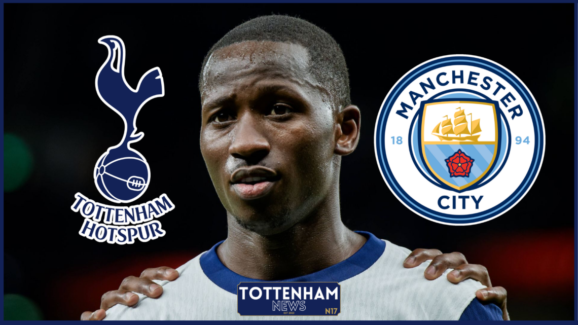 Pape Sarr Tottenham Manchester City badges