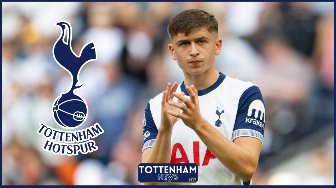 Tottenham badge, Mikey Moore