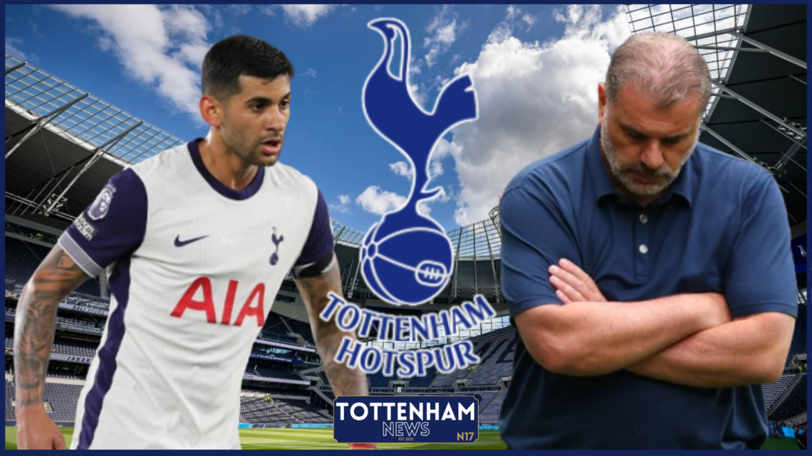 Ange Postecoglou, Cristian Romero, Tottenham badge