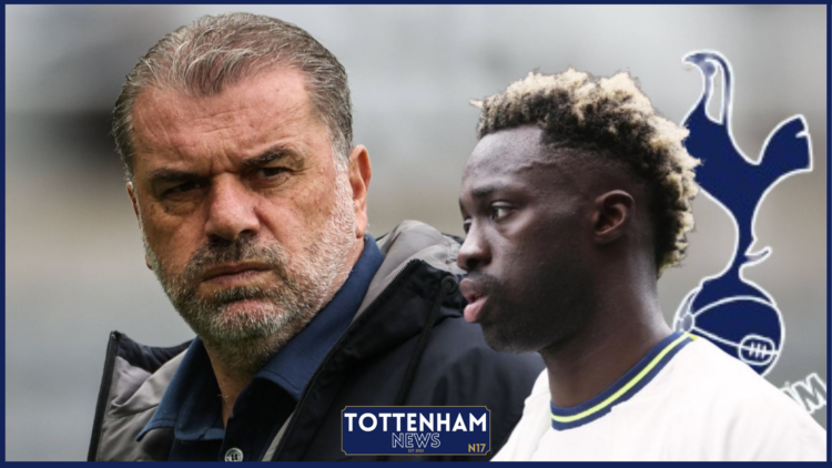 Ange Postecoglou, Davinson Sanchez, Tottenham badge