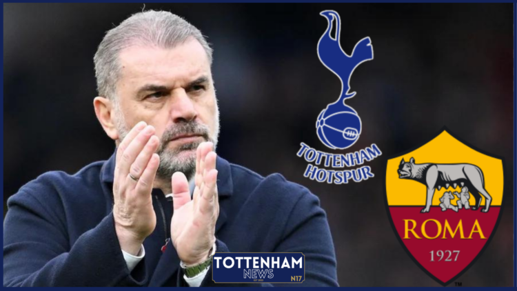 Ange Postecoglou, Tottenham badge, Roma badge