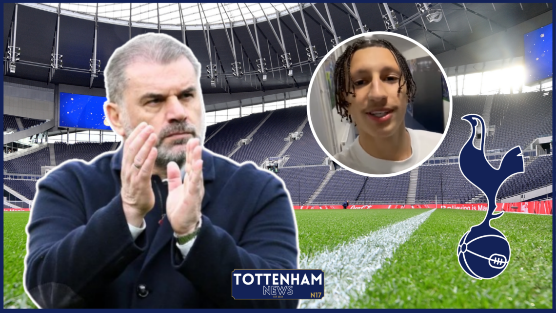 Ange Postecoglou, Yusuf Akhamrich, Tottenham badge