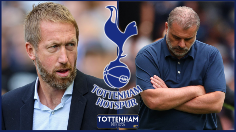 Graham Potter, Ange Postecoglou, Tottenham badge