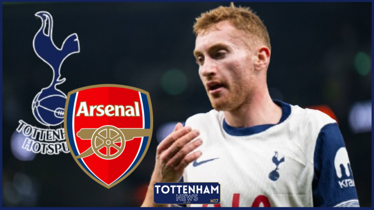 Dejan Kulusevski, Tottenham badge, Arsenal badge