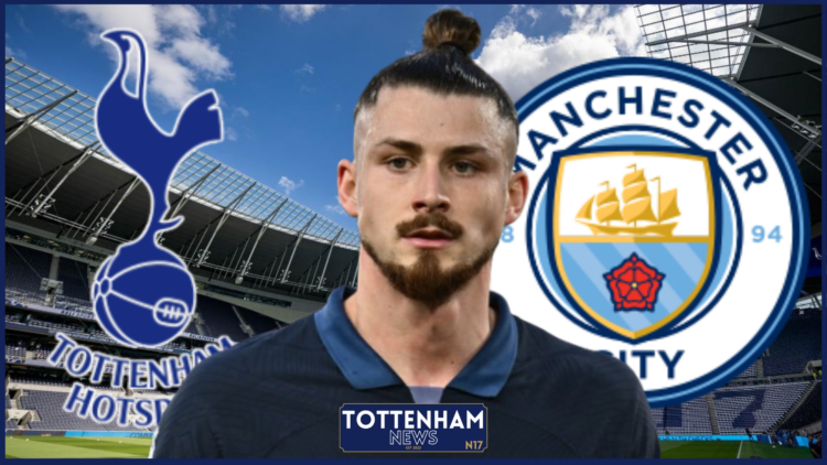 Radu Dragusin, Tottenham badge, Manchester City badge