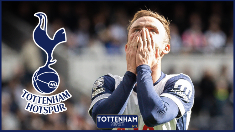 Tottenham badge, James Maddison