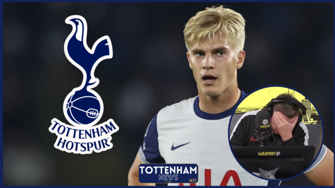 Tottenham badge, Lucas Bergvall, Jamie O'hara, talkSPORT