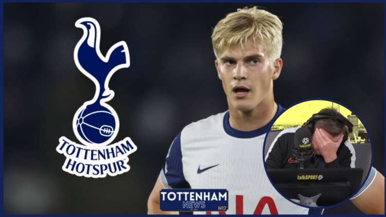 Tottenham badge, Lucas Bergvall, Jamie O'hara, talkSPORT