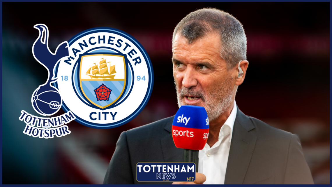 Roy Keane, Tottenham and Manchester City badges