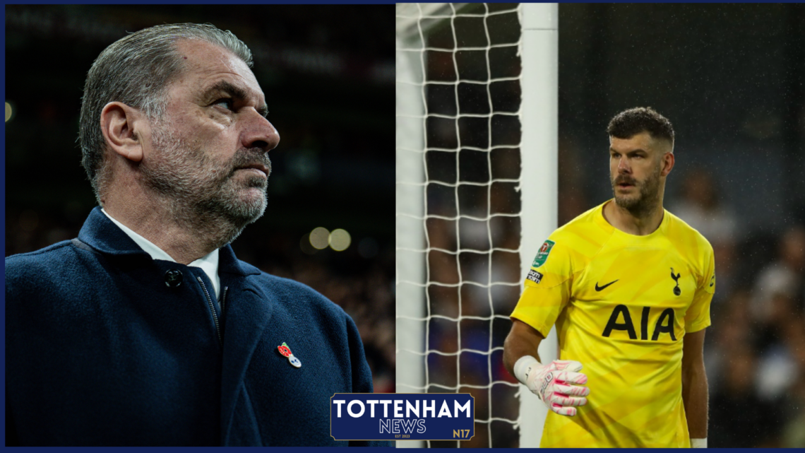 Ange Postecoglou and Fraser Forster