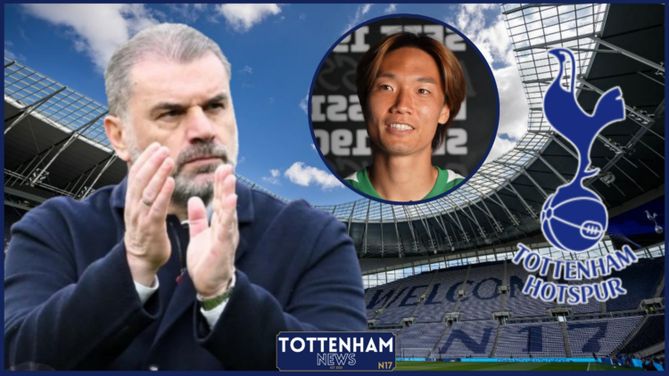 Ange Postecoglou, Ko Itakura, Tottenham badge