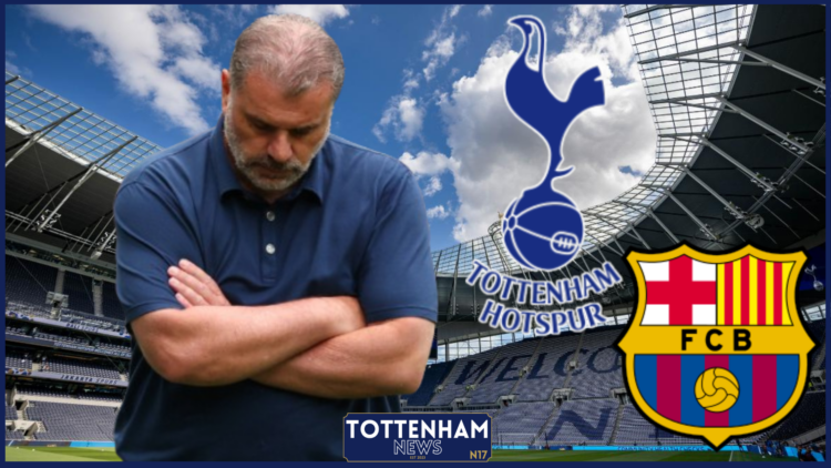 Ange Postecoglou, Tottenham badge, Barcelona badge