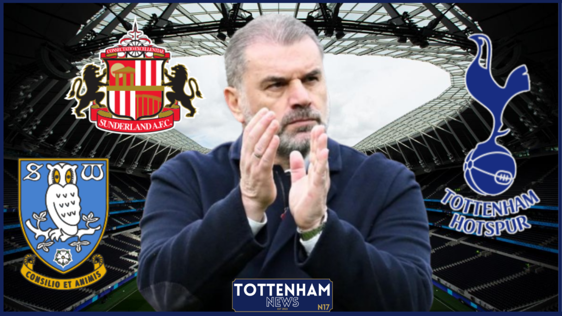Ange Postecoglou, Tottenham badge, Sunderland badge, Sheffield Wednesday badge