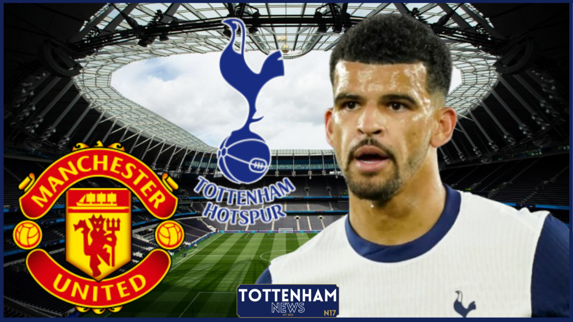 Dominic Solanke, Tottenham badge, Manchester United badge