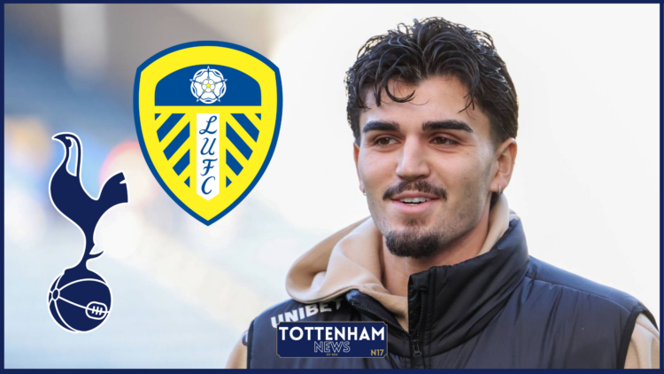 Pascal Struijk, Tottenham badge, Leeds United badge