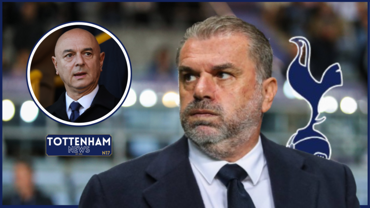 Ange Postecoglou, Daniel Levy, Tottenham badge
