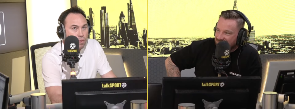 Jason Cundy and Jamie O'Hara Tottenham