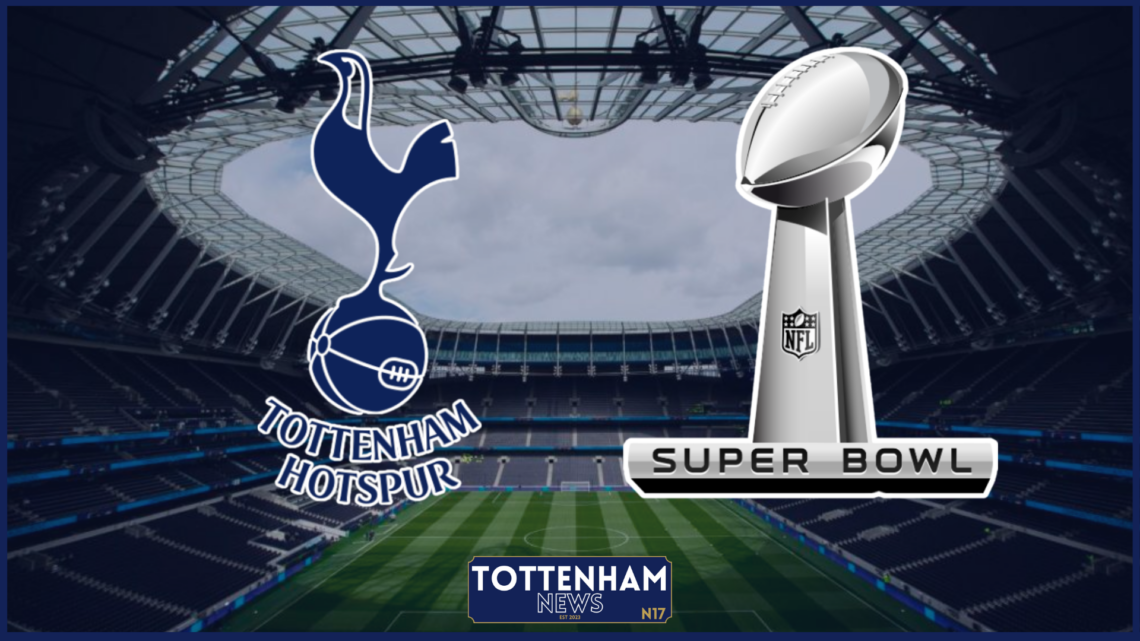 Super Bowl and Tottenham logos
