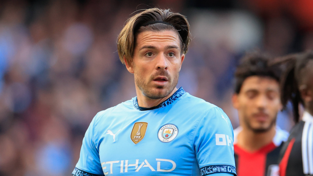 Jack Grealish playing for Man City