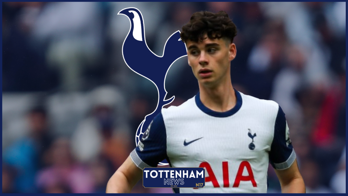 Tottenham midfielder Archie Gray