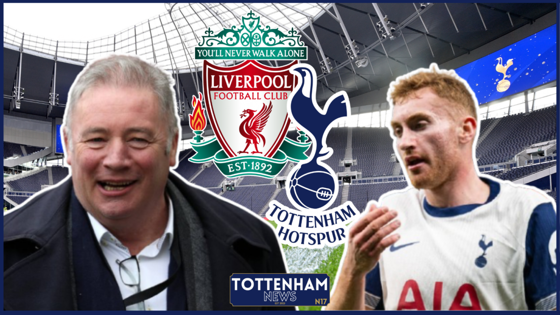 Ally McCoist Dejan Kulusevski Tottenham Liverpool badges