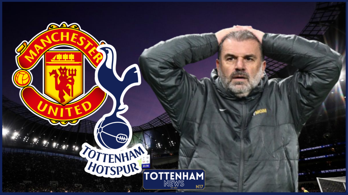 Ange Postecoglou Tottenham Manchester United badges