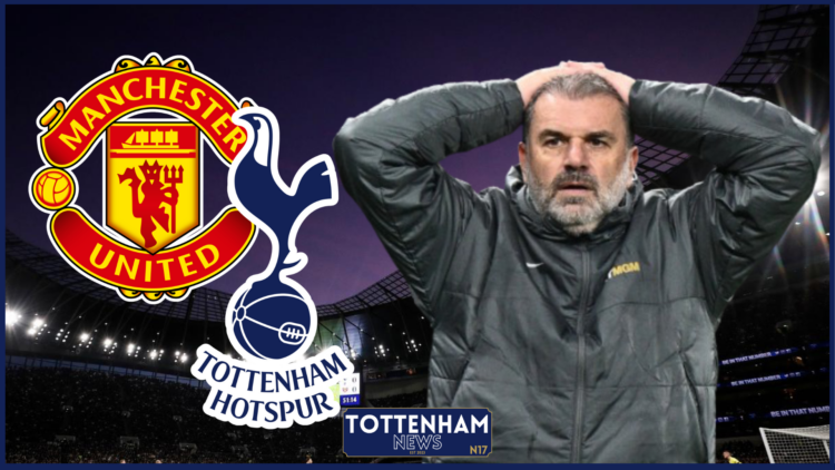 Ange Postecoglou Tottenham Manchester United badges